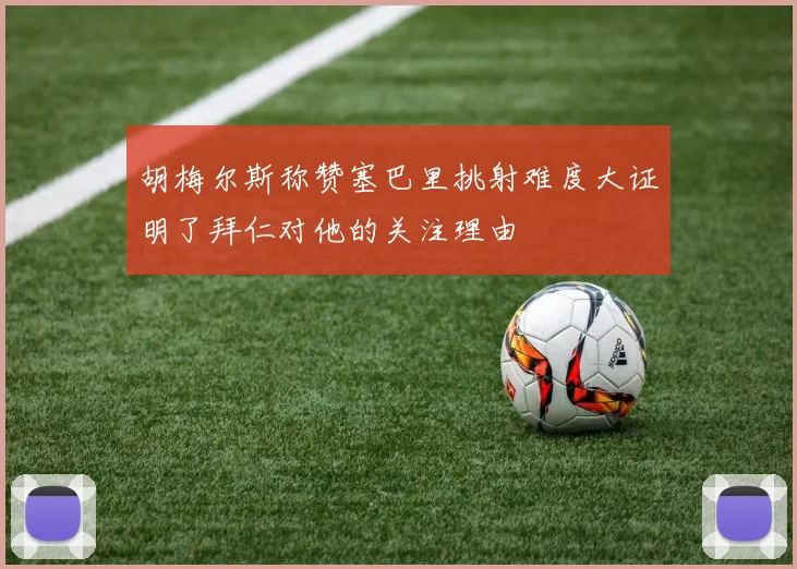 胡梅尔斯称赞塞巴里挑射难度大证明了拜仁对他的关注理由